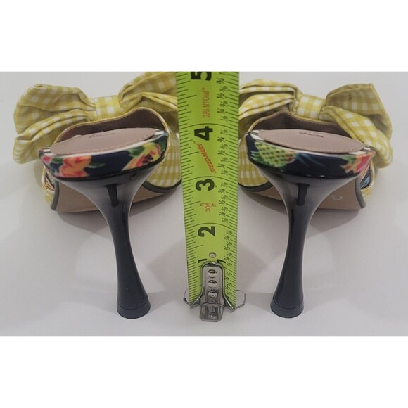 Betsey Johnson NEW Skyee Heeled Bow Slide Sandals Sz.7.5 M - Picture 7 of 9